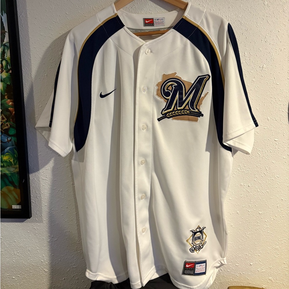 Vintage Y2K Nike Milwaukee Brewers Baseball Jersey